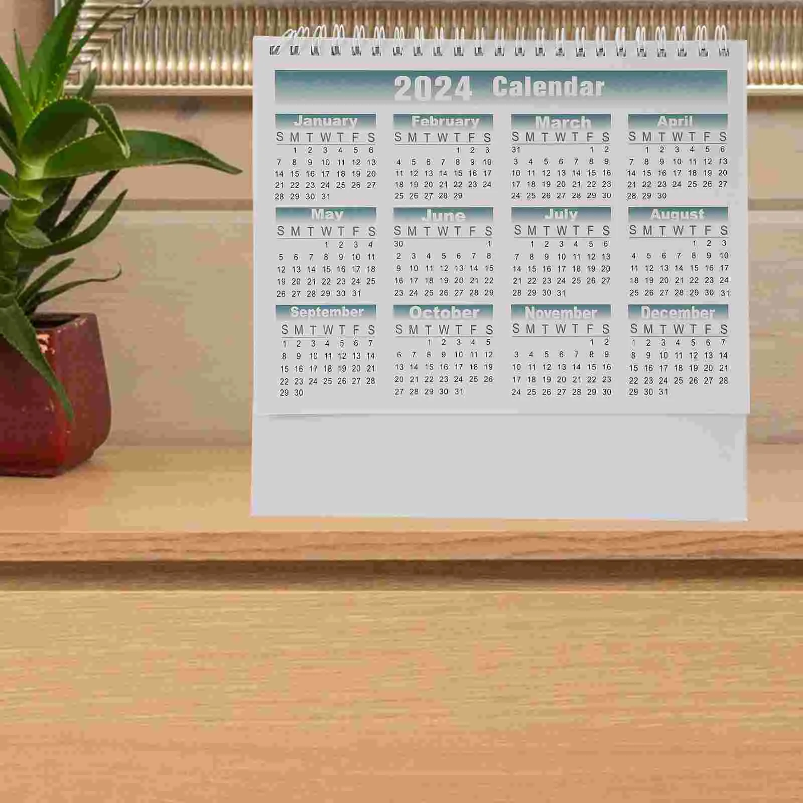 

Desktop Calendar 2024 Desk Calendars 2024 Extra-large Small Standing Flip Oversized Decorative Paper Cute Student