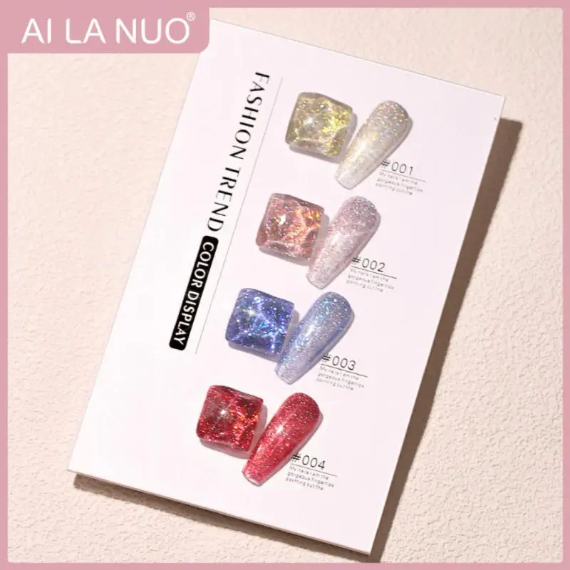 

4 Colors Gel Nail Polish 8ml Semi Permanent Varnish Nail Art All for Manicure Need UV LED lamp Base Top coat Nails Gel Polish