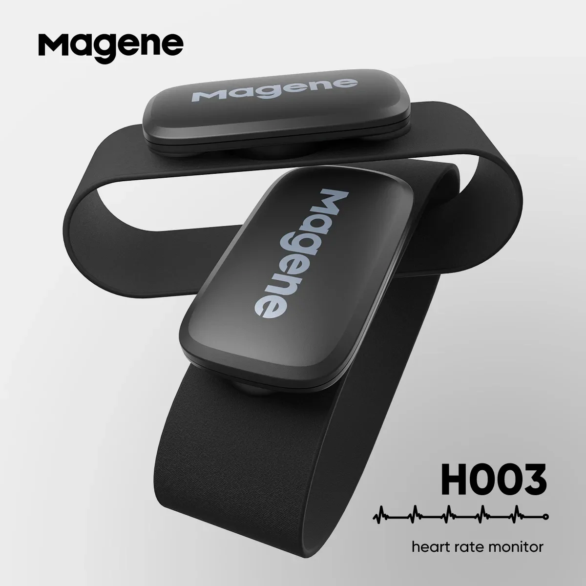 Magene H64 Монитор сердечного ритма Двухрежимный датчик Mover ANT Bluetooth нагрудный ремень
