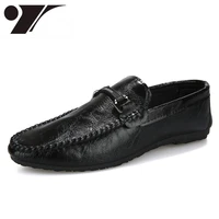 autumn new leather shoes mens casual shoes soft bottom breathable european station loafers british fashion designer
