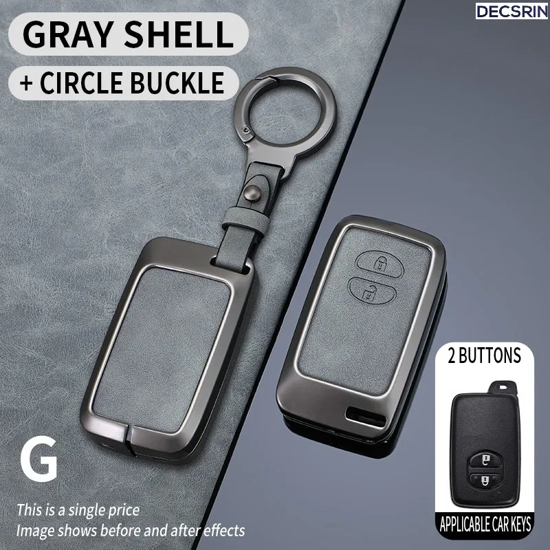 

Чехол для автомобильного ключа с 2/3/4 кнопками, брелок для Toyota Prius 30 Alpha Aqua Land Cruiser Auris для Lexus LC 200, а...