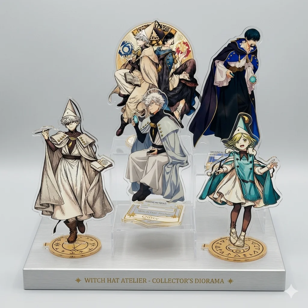 Фото Шляпа ведьмы ATELIER QIFREY OLRUGGIO 15CM акриловой брелок брелок тонгари буши NO ATELIER COCO AGOTT ANIME рисунок стол украшения №1