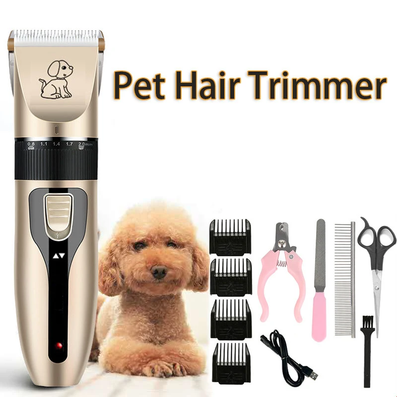 

Recharge Trimmer Set Profession Accessories Grooming Shaver Clipper Supplies Electric Hair Puppy Blade Hair Pet Ceramic Dog Cat