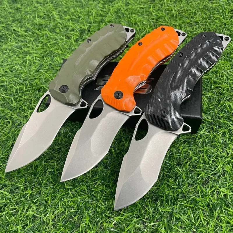 Фото Портативный складной походный нож с лезвием CTS XHP и рукоятью G10 для охоты, выживания, использования в повседневной жизни и нарезки фруктов, инструменты с ЧПУ №2