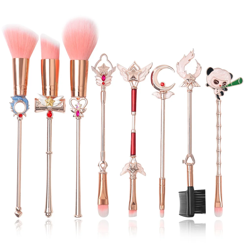 

League of Legends LOL Makeup Brushes Beauty Tools Eyebrow Eyeliner Lip Makeup Brush Sets Professional Blusher Makeup Tool