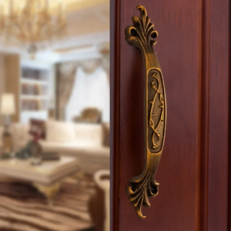 Ручки шкафа цинковые Aolly белая кухонная дверь стандартная Европейская мода ручка