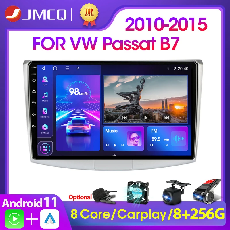 Мультимедийная магнитола JMCQ мультимедийный видеоплеер на Android 11 4G NET RDS 10 дюймов