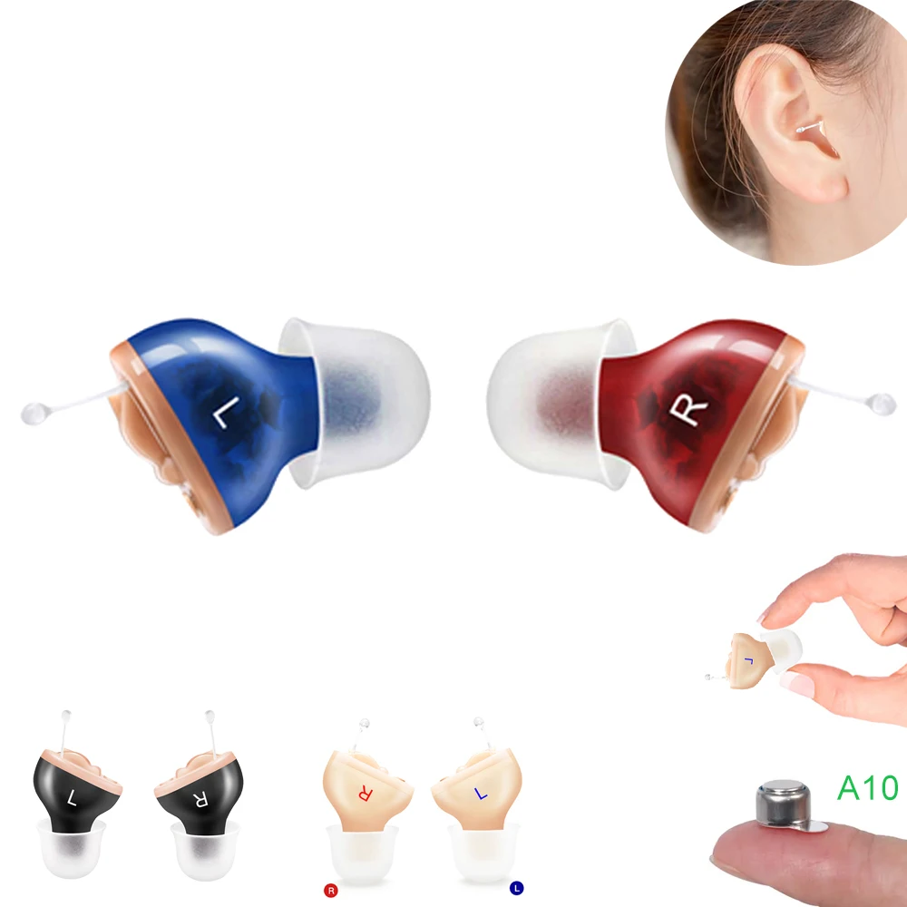 

Hot Sell Completely in Canal Hearing Aid e10 Battery Mini Sound Amplifier Deaf People Dedicated Headphones