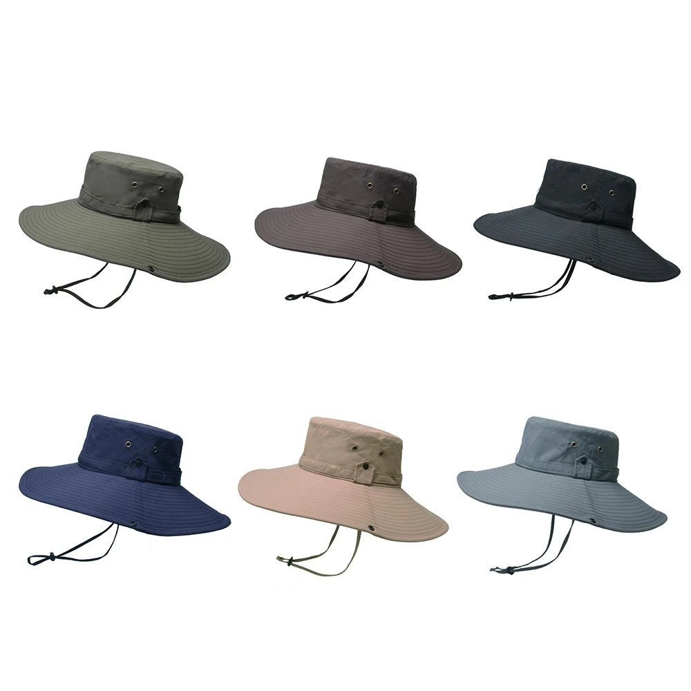 

New Summer Hat Oversized Brim Men's Outdoor Fisherman Hat Waterproof Sun Hat Mountaineering Hat Beach Hat