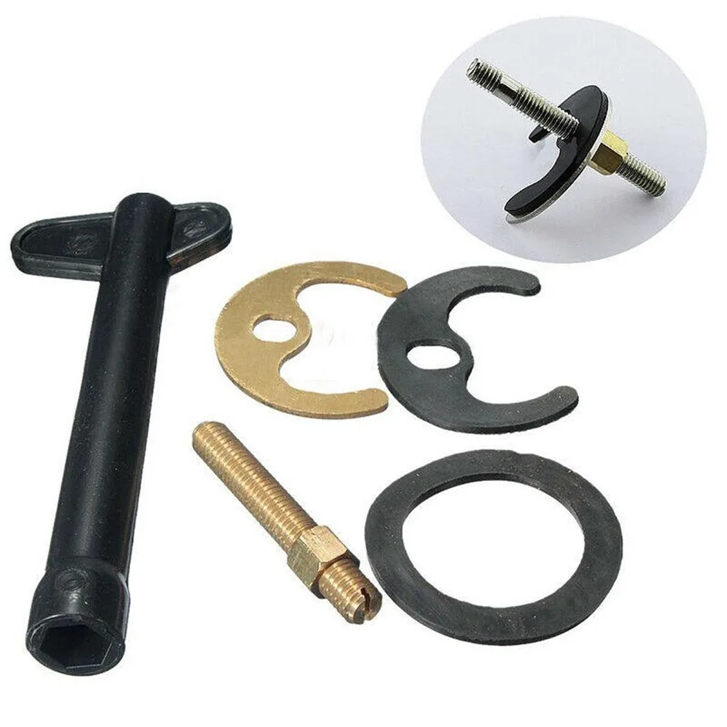 

M8 Bolt Washer Wrench Plate Kitchen Bracket Washer Basin Sink Monobloc Mixer Tap Fixing Fitting Kit Bolt Bathroom Product