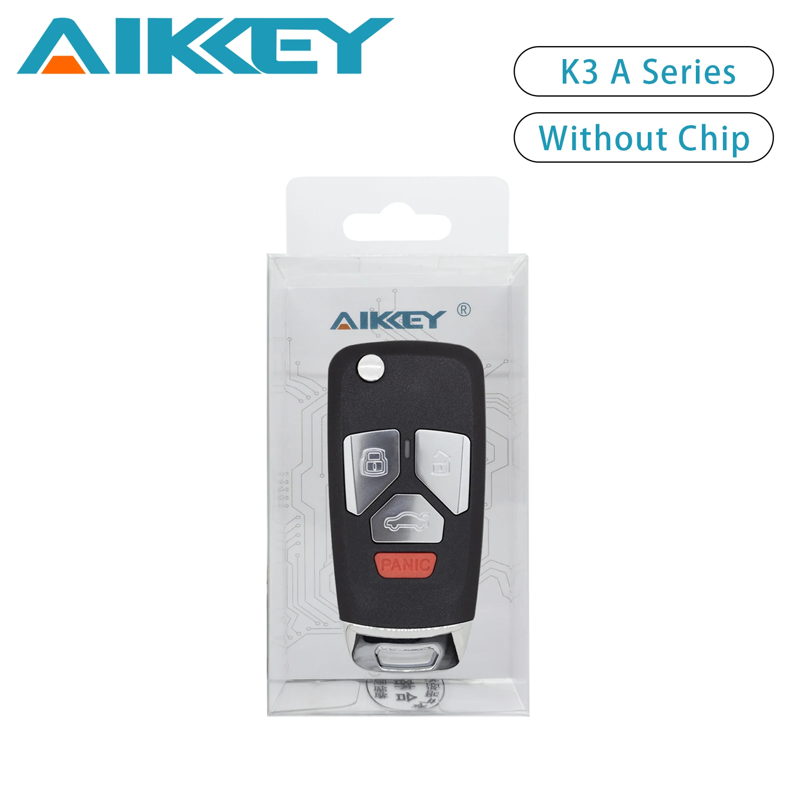 AIKKEY K3 Универсальный 4-кнопочный дистанционный автомобильный брелок серии A для