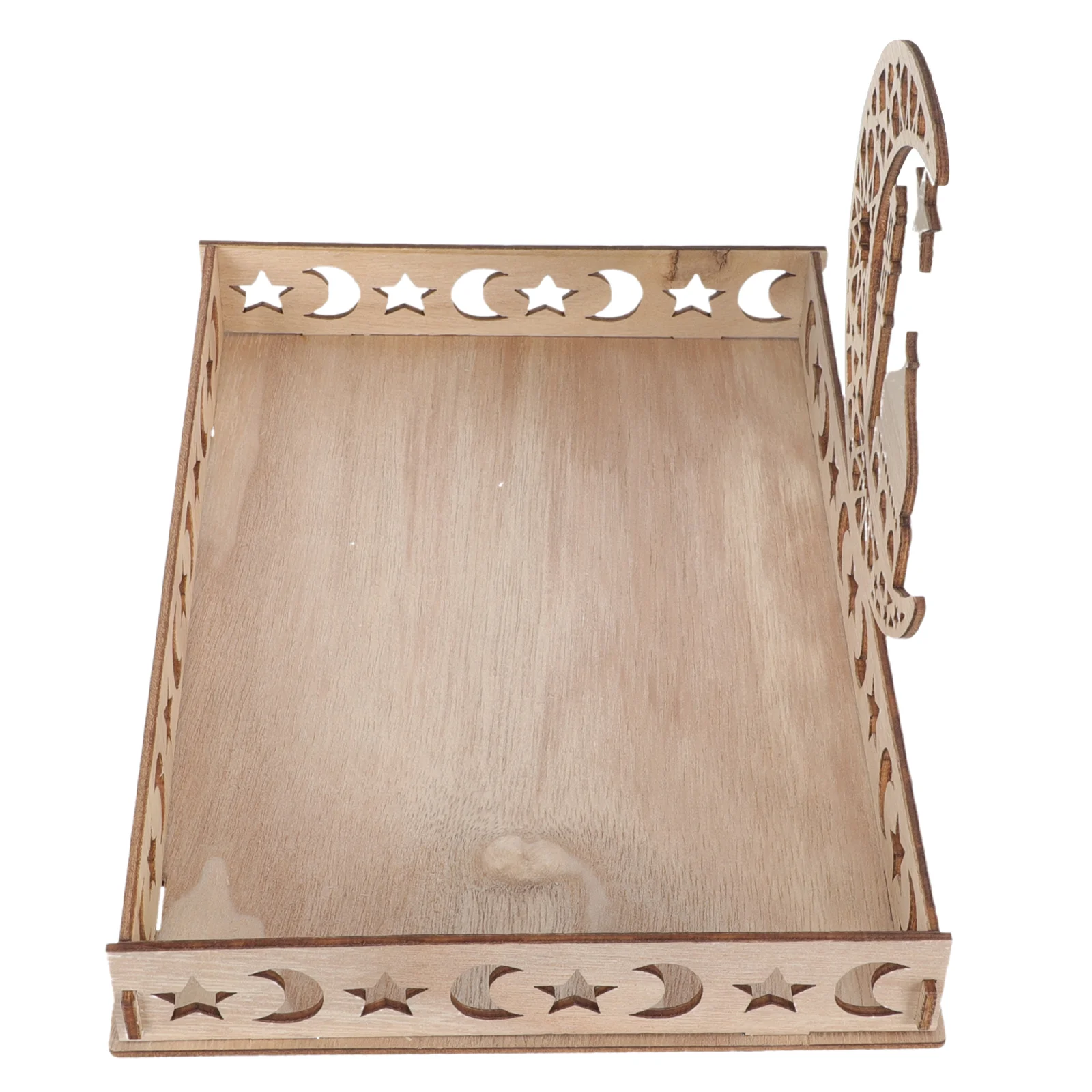 

Tray Eid Ramadan Serving Plates Dessert Islamic Party Plate Fruit Snack Platter Candy Display Mubarak Wooden Decor Appetizer