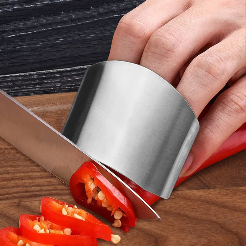 

Stainless Steel Finger Guard Anti Hand Cut Protector Knife Blade Safe Vegetable Cutting Protection Kitchen Gadget Useful Tools