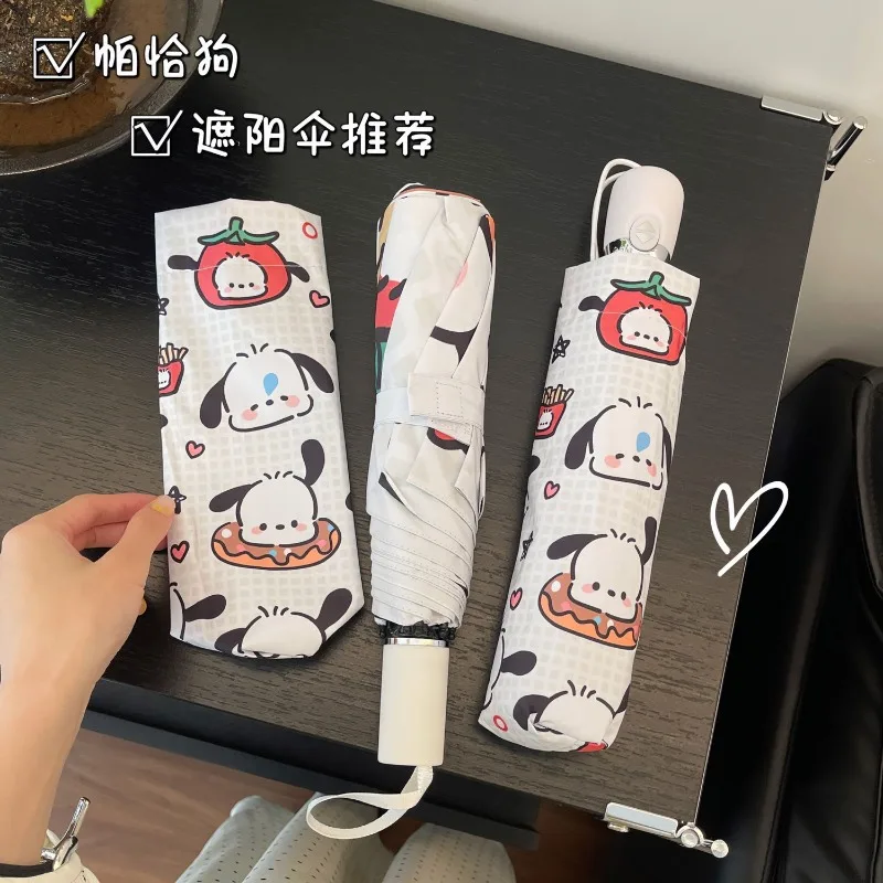 Аниме креативный виниловый солнцезащитный Зонт Hello Kitty Kawaii sanrio