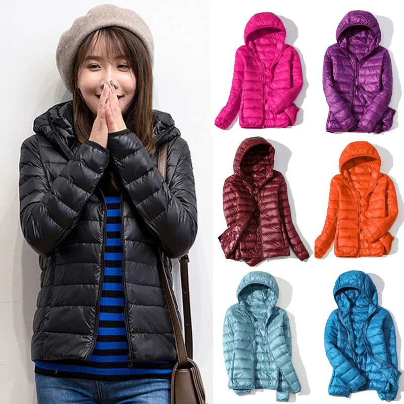 

White Duck Down Jacket Women Autumn Winter Warm Coat Lady Ultralight New Brand 90% Duck Down Jacket Female Windproof Parka