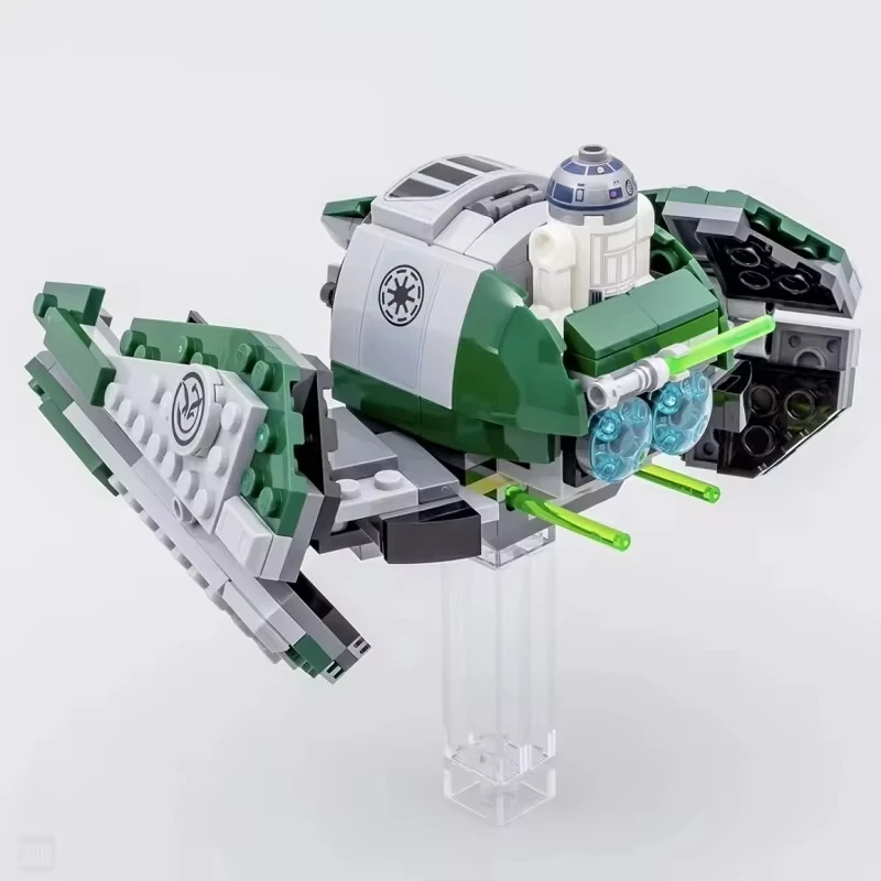 Строительные блоки модели Йоды совместимые с фигурками морского истребителя