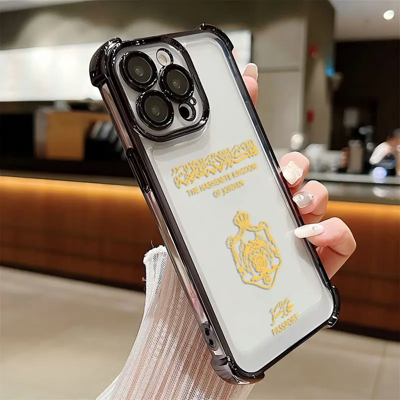 Чехол для телефона с покрытием Jordan Passport iPhone 16e 16 15 14 13 12 11 Pro Max X XR XSMax 7 8 6 Plus задняя