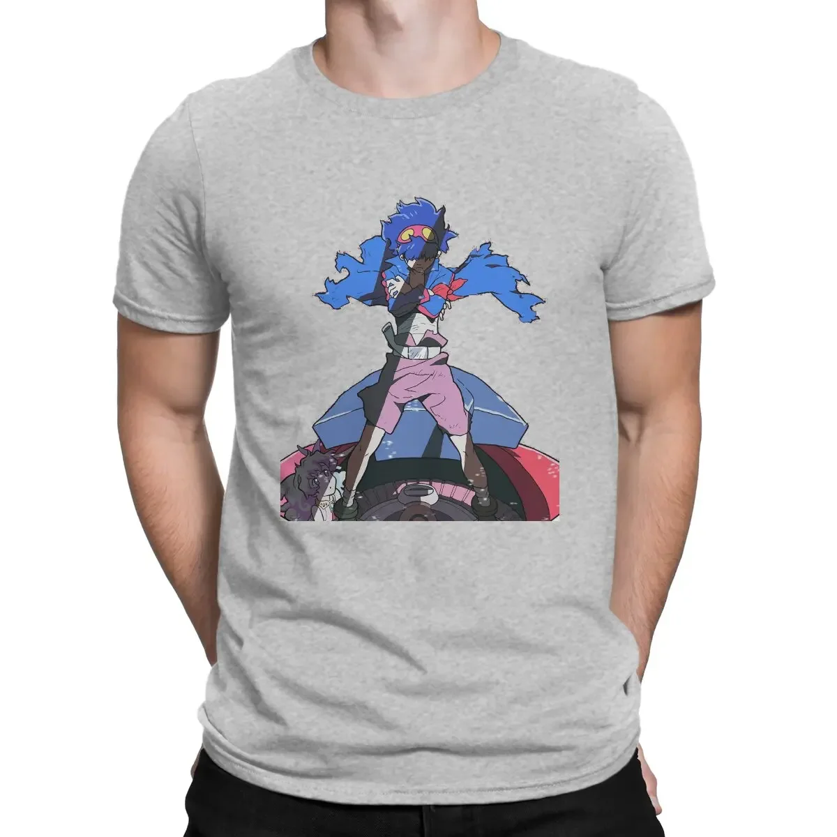 Футболка мужская с круглым вырезом тенниска из чистого хлопка майка коротким