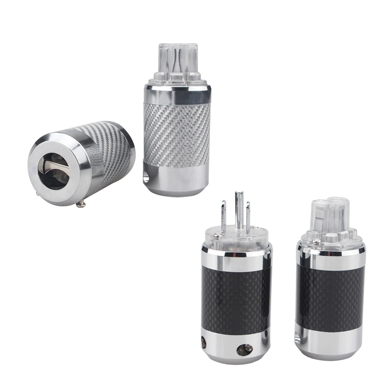

Аксессуары для кабеля из углеродного волокна с родиевым покрытием IEC Connector AU & US HiFi