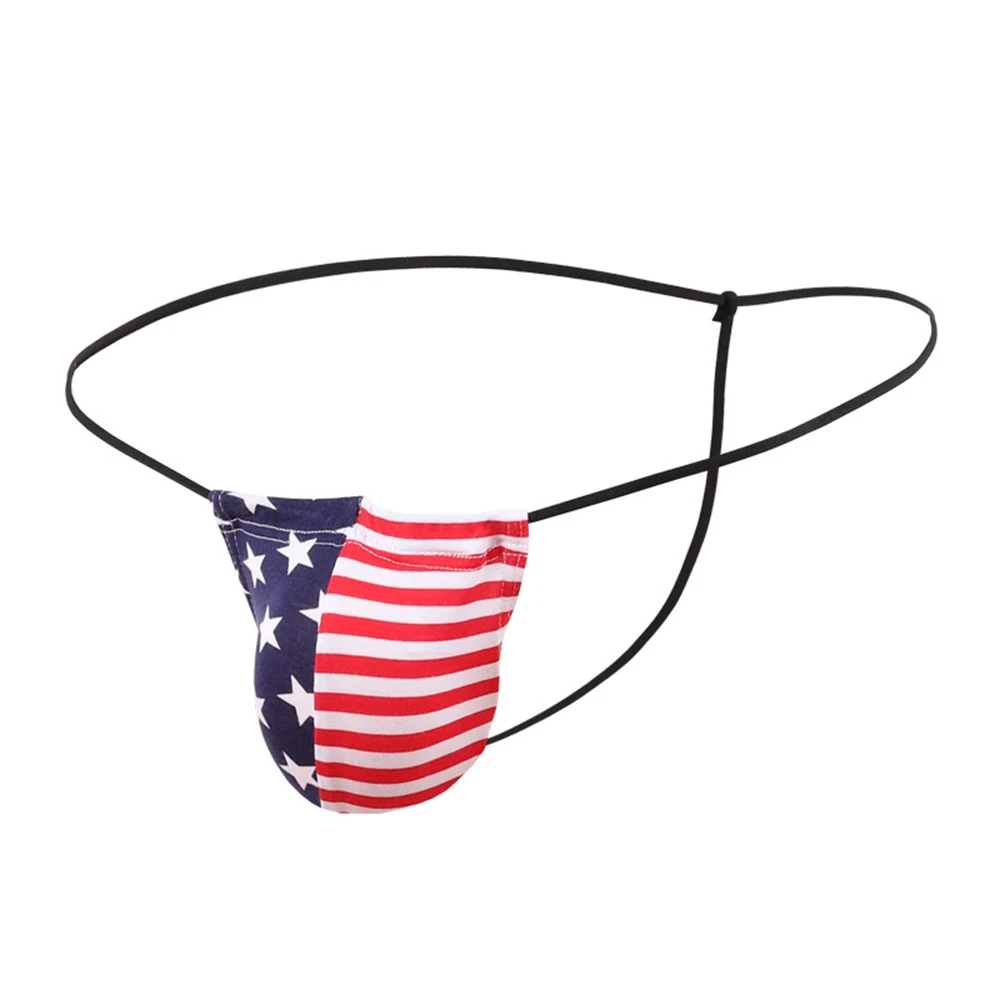 

Men's Sexy Big Bulge Pouch Thong Gays Clothes Breathable Personality G-String T-Back Briefs Male Low Waist Panties Underwear