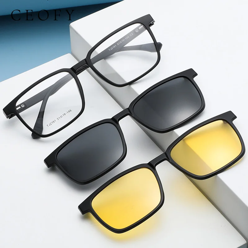 Мужская оправа для очков Ceofy модная оптическая по рецепту поляризованный