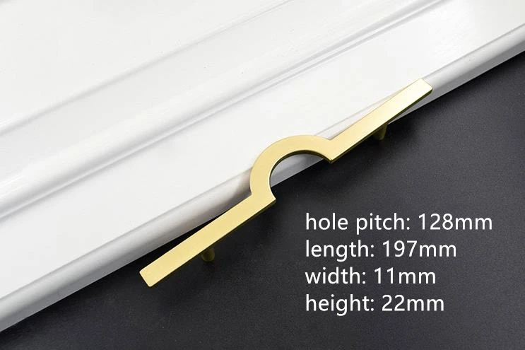 

Золотые ручки для шкафов из цинкового сплава