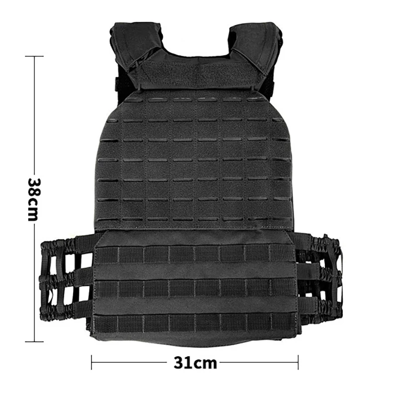 Military Tactical Molle Vest Combat Airsoft Paintball Body Armor Hunting Chest Rig Fitness Crossfit 2-4KG Weighted Plate Carrier images - 6