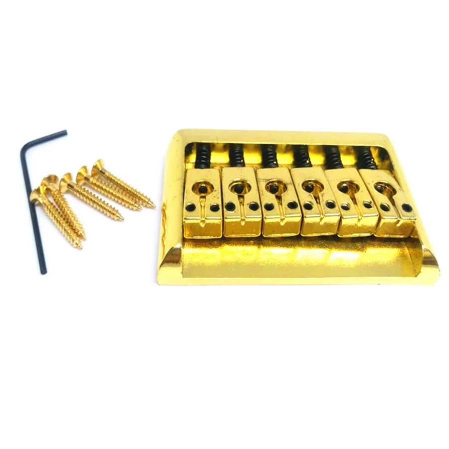 6-струнная гитара металлический фиксированный комплект седла Hardtail для Fender Strat ST