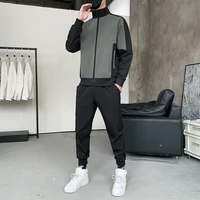 2021autumn and winter new coat trousers korean style hooded suits mens sport suit casual wear fashion