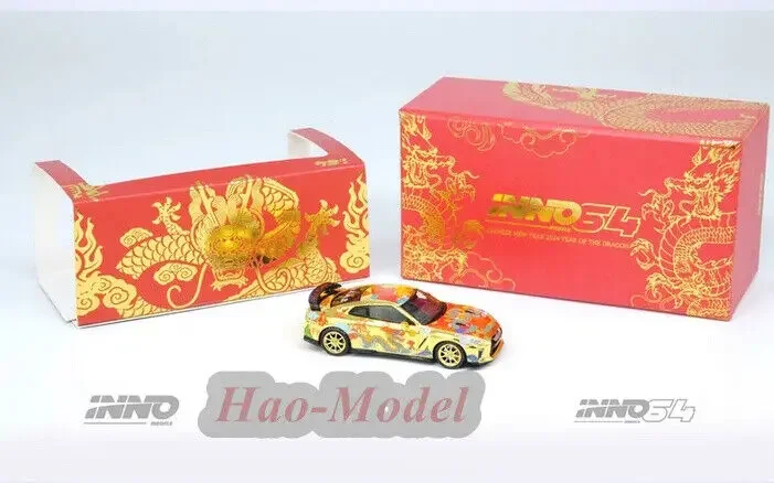 INNO 1/64 для NISSAN GTR R35 модель автомобиля сплав металла литье под давлением имитация