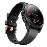 rose gold buckle silicone watchband strap for garmin fenix 7s 6s pro 5s instinct 2s watch 20mm quick release easyfit wrist bands