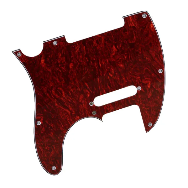

Red Tortoise Shell Pickguard 3 Ply 8 Hole For Guitar