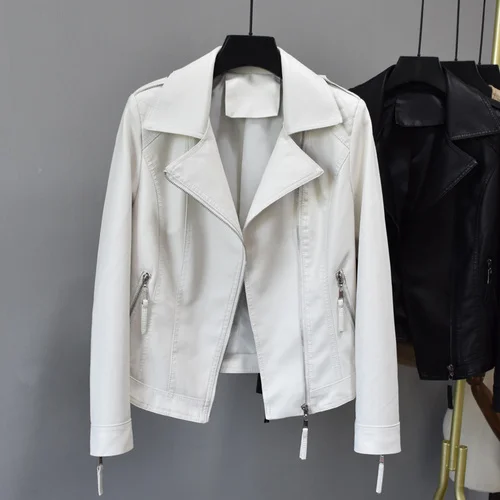 Luxury brand 100% Genuine Leather Spring New 's Elegant Sheepskin Outfits Casual Slim Jacket All-match Short Women Clothes