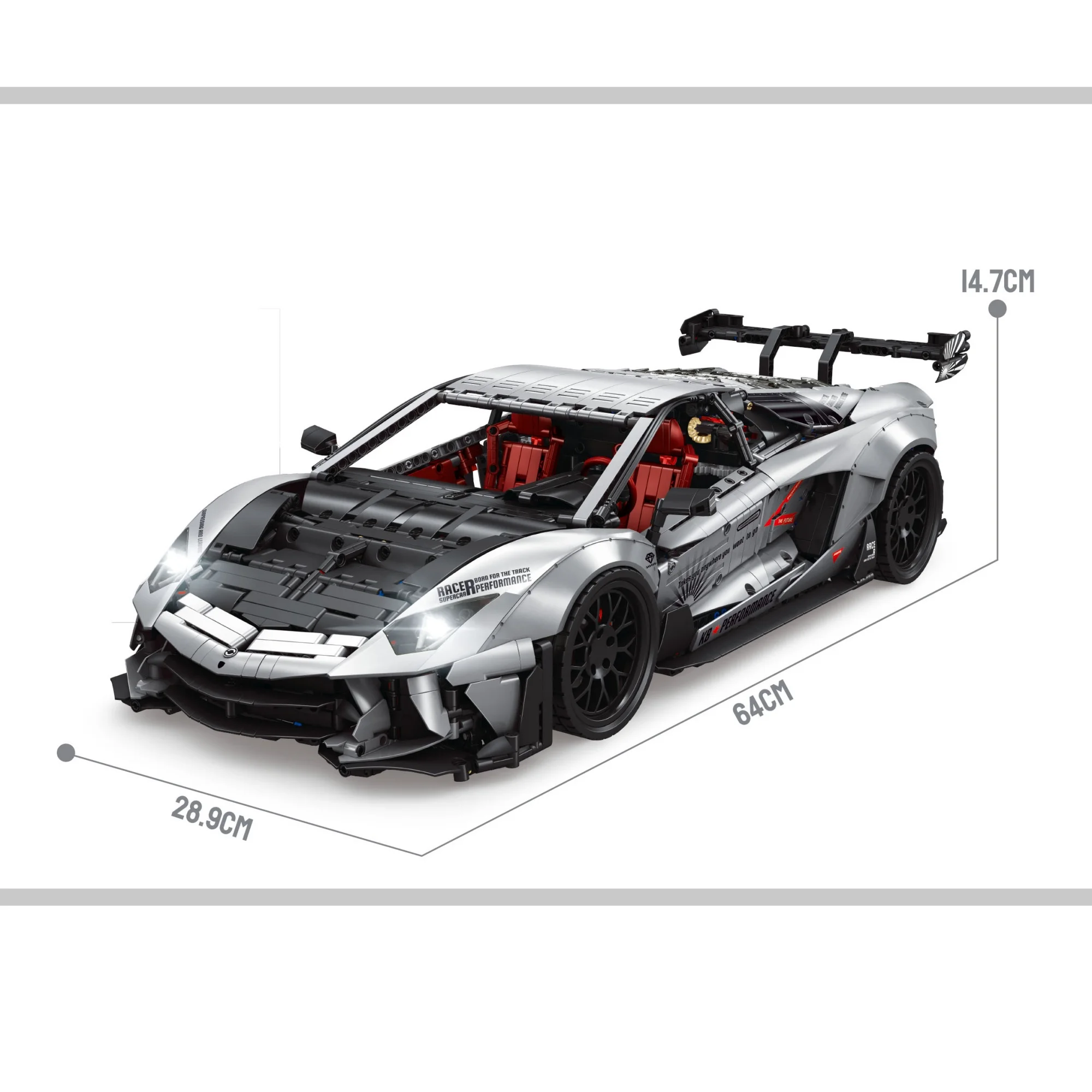 4999 деталей, 1:8, технический спортивный гоночный автомобиль, строительные блоки, крупномасштабная модель транспортного средства, коллекционный набор для сборки, подарок для взрослых. (art.: 3920dcb3e79ca) - 3920dcb3e79ca
