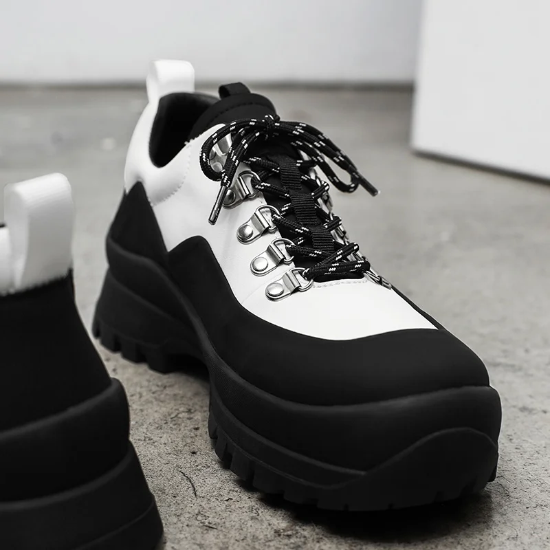 Весенне-осенняя вулканизированная обувь мужские кроссовки на платформе