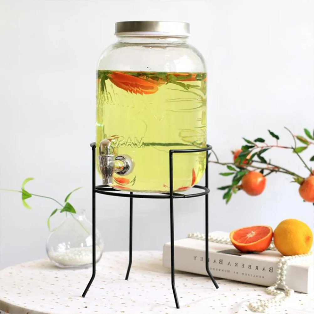 

1PC Glasses Jar Stand Vintage Single Round Drink Dispenser Holder for Glasses Jar