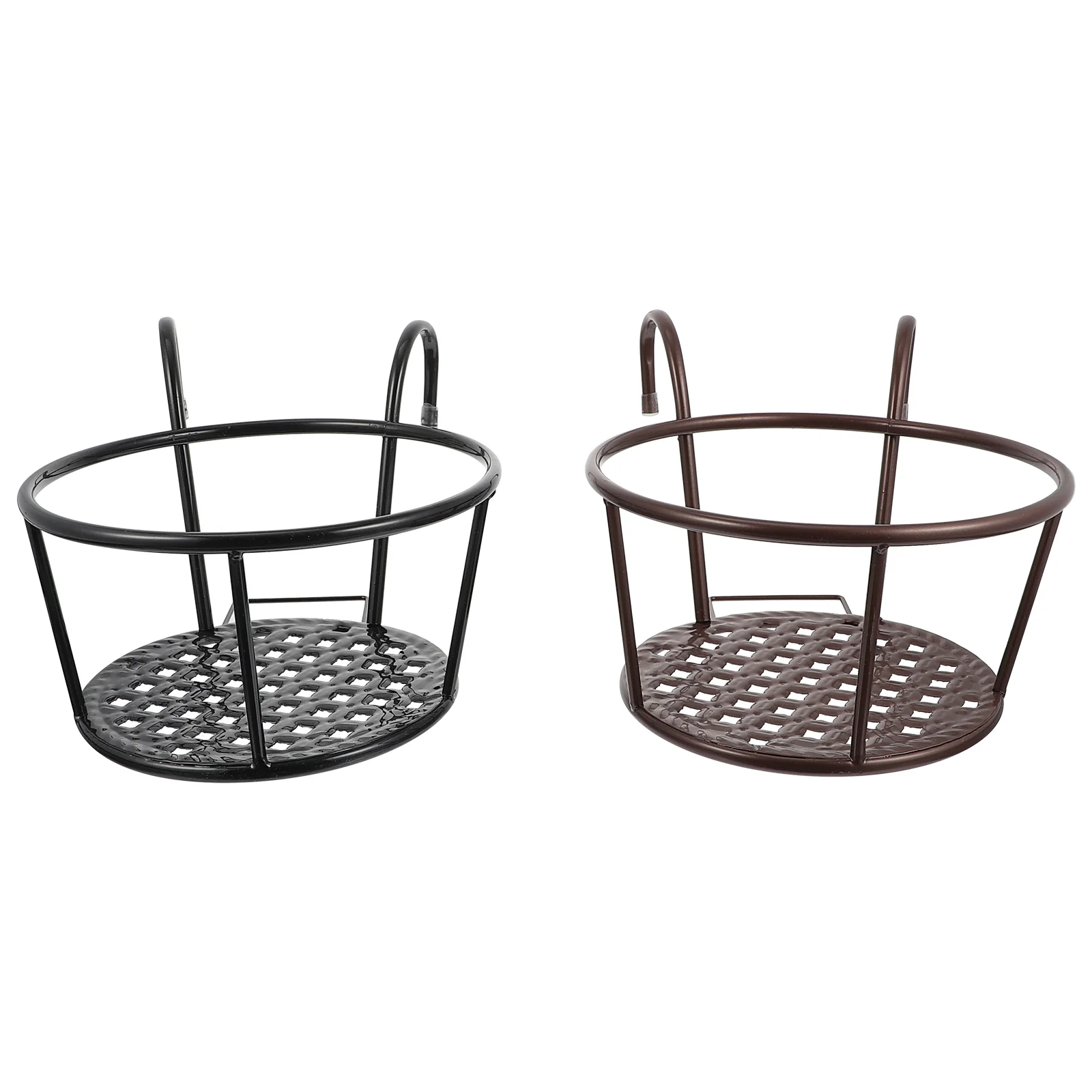 

2PCS Window Sill Hanging Flowerpot Basket Sturdy Balcony Railing Flowerpot Rack for Cafe