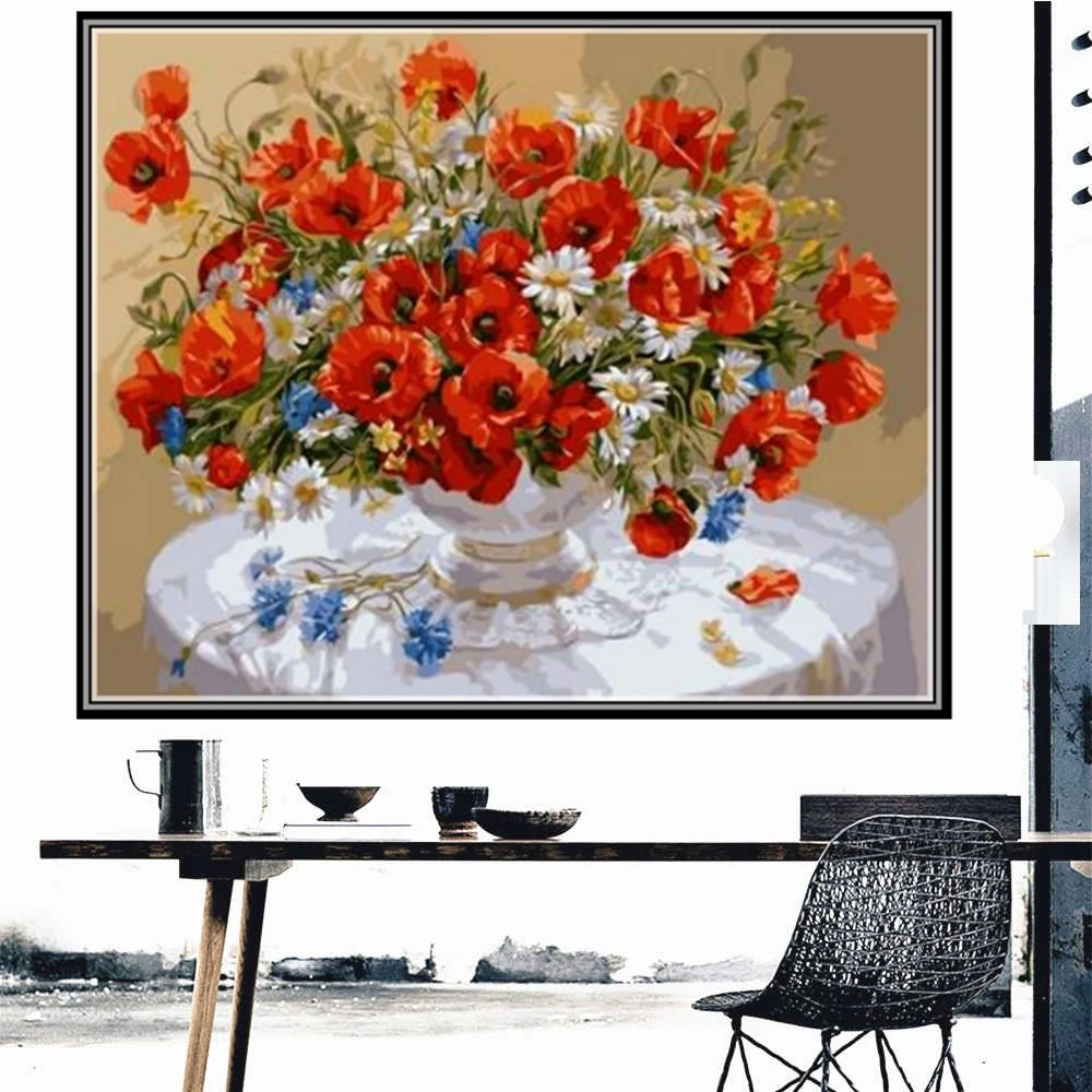 

DIY 5D Diamond Painting Flower Series Kit Full Drill Square Round Embroidery Mosaic Art Picture Of Rhinestones Home Decor Gifts