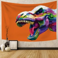 colorful dinosaur tapestry wall hanging carpet for bedroom living room dorm aesthetics tapestries art home decoration