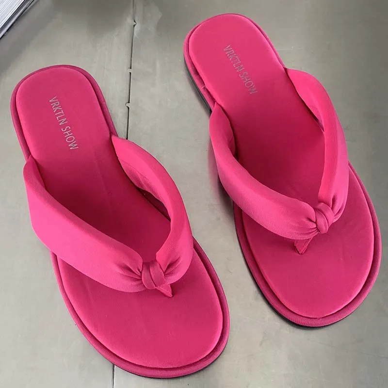 

New Women Flip Flops 2022 Fashion Slippers Summer Beach Casual Outside Green Black Ladies Slides Female Flats Rubber Shoes