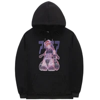 sexy manga girls kanji print anime hoodie baggy college style sweatshirt fashion otaku hoodies men women casual cotton clothes