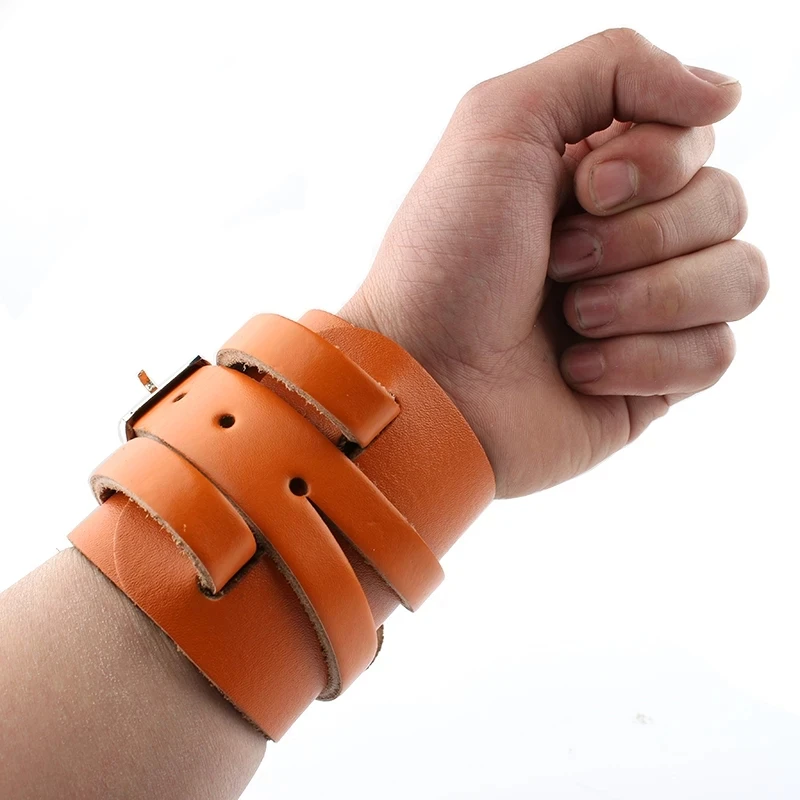 1 пара наручный браслет из искусственной кожи для силовых тренировок |