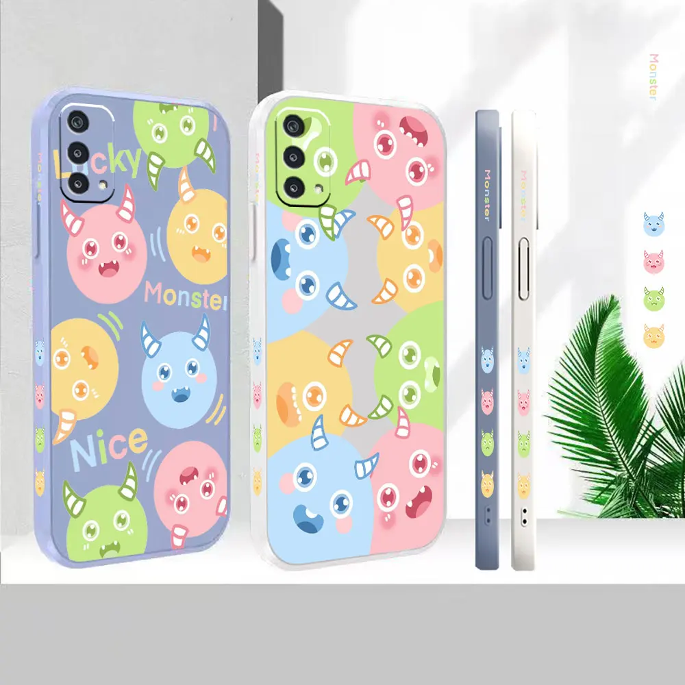 

Case For Oppo A97 A96 A95 A94 A93 A93S A92S A91 A83 A74 A73 A72 A59 A57 A55 A54 A52 A16 A15 Super Cute Little Monster Cover Capa