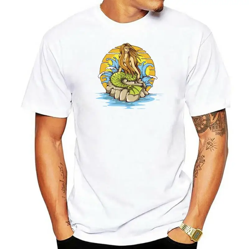 

Traditional Tattoo Mermaid Men'S Tee -Image By Plus Size Tee Shirt