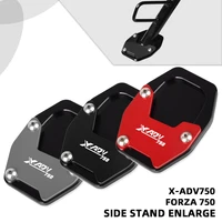 for honda motorcycle foot side stand enlarger extension kickstand plate for x adv 750 x adv xadv750 750 forza750 2021 2022