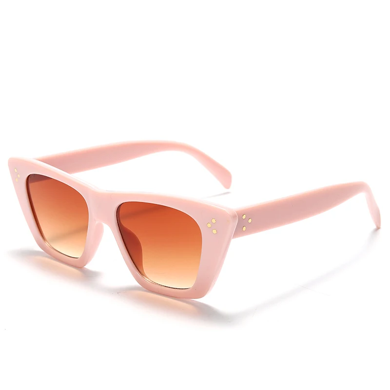 Винтажные Женские квадратные солнцезащитные очки ретро кошачий глаз для мужчин