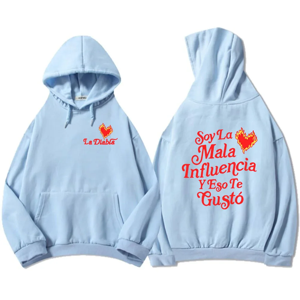 Мужские толстовки с капюшоном La диабла длинным рукавом и графическим принтом