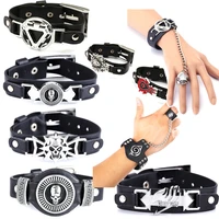 new bandai anime one piece naruto cos character boy bracelet punk retro trend chain even ring one bracelet accessories