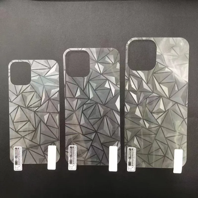 

Diamond 3D Mirror Screen Protector Glass for iPhone 14 13 12 11pro max on the for iPhone 12 13 Protective Film