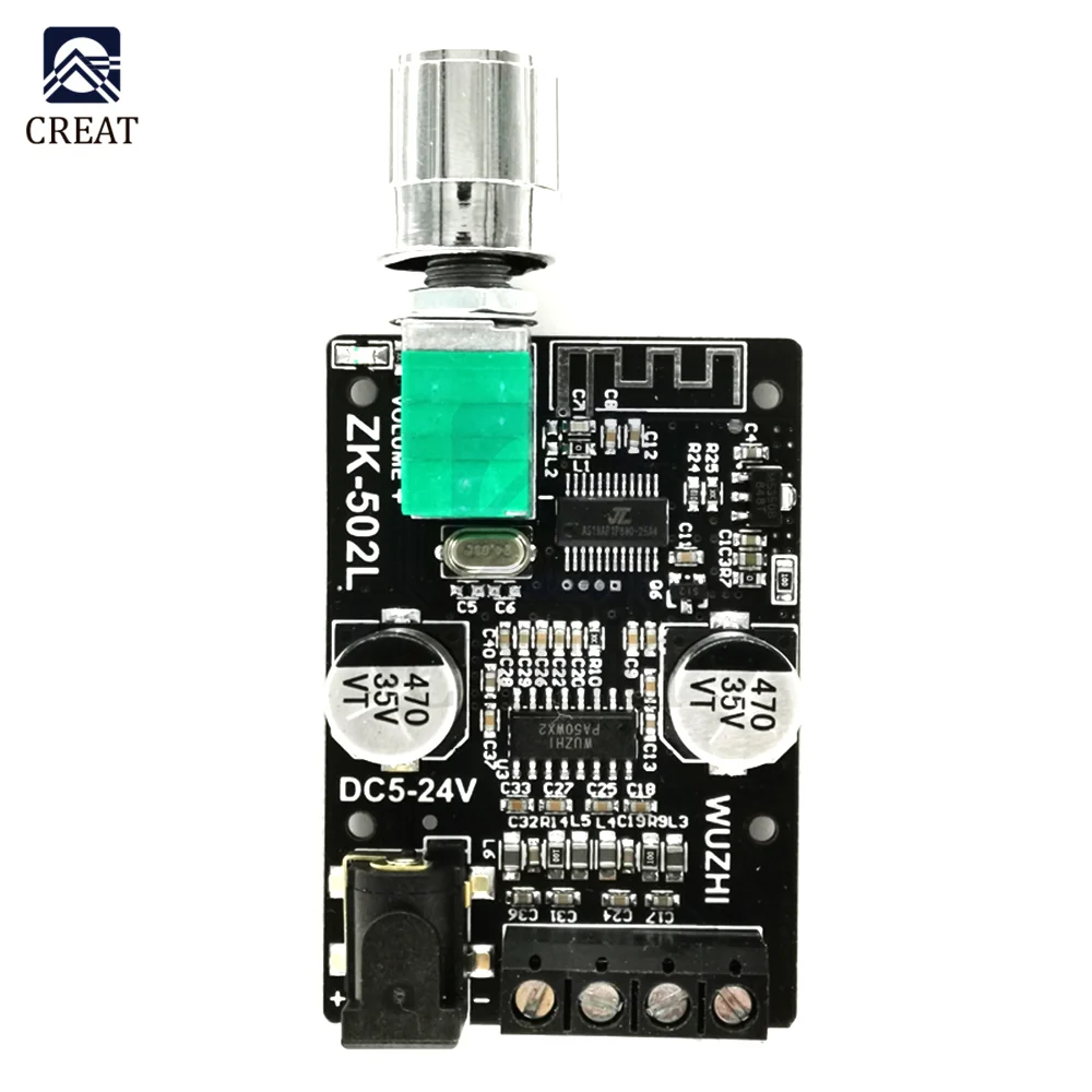 ZK-502L Audio колонки DIY Bluetooth 5 0 цифровой усилитель высокой мощности стереоплата 50WX2 502L